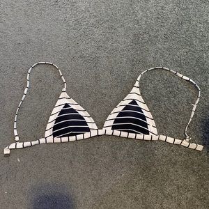 Rip Curl striped bikini top